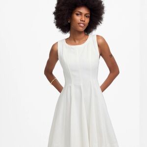 Madewell Airy White Denim Circle Dress